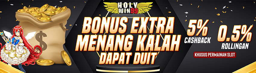 SPECIAL PROMOTION :  BONUS CASHBACK 5% BONUS ROLLINGAN 0.5% SLOTS GAMES